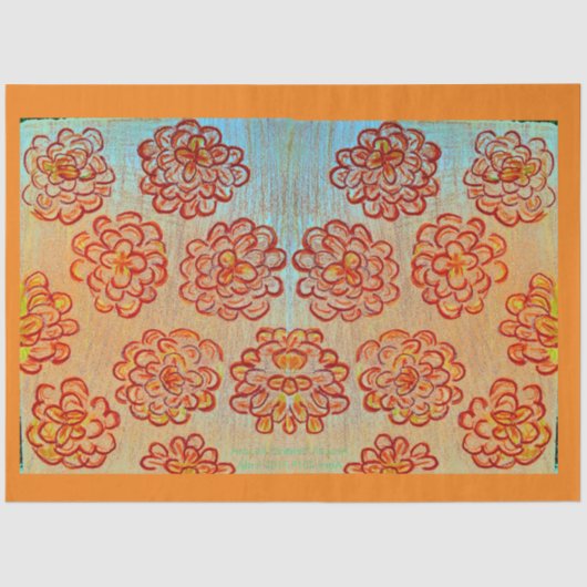 Papier Mousseline Marigolds (Recto)