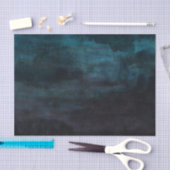 Papier Mousseline Marine bleu et Turquoise Aquarelle moderne Mariage (Artisanat)