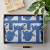 Papier Mousseline Marine Blue Bunnies (Cadeau)