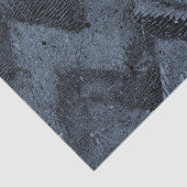 Papier Mousseline Marine Blue Grunge Chevron (Détail)