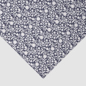 Papier Mousseline Marine florale Boho (Détail)