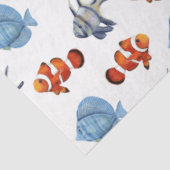 Papier Mousseline Marine Life Series Design 4 Tissu Papier (Détail)