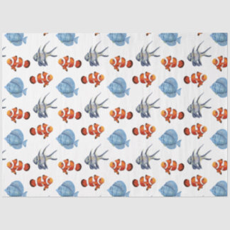 Papier Mousseline Marine Life Series Design 4 Tissu Papier