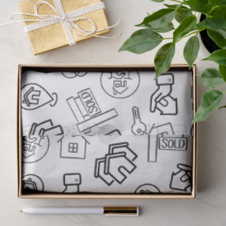 Papier Mousseline Marketing QR Code immobilier moderne