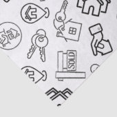 Papier Mousseline Marketing QR Code immobilier moderne (Détail)
