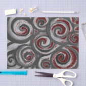 Papier Mousseline Maroon Abstrait gris brun (Artisanat)