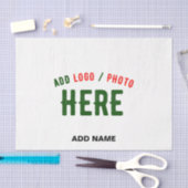 PAPIER MOUSSELINE MARQUE BLANCHE MODERNE ET PERSONNALISABLE VÉRIFIÉE (Artisanat)