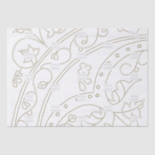 Papier Mousseline Marque Logo Motif Élégant Entreprise