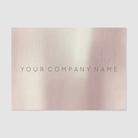 Papier Mousseline Marque Lux Rose Rose Or Blush Metallic Powder (Recto)