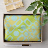 Papier Mousseline Marquee en Lime et Aqua (Cadeau)