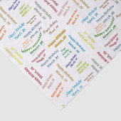 Papier Mousseline Mars, 26 Anniversaire Tissue Paper (Détail)