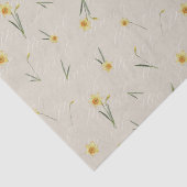 Papier Mousseline Mars Mois de naissance Fleur Jaune Daffodique (Détail)