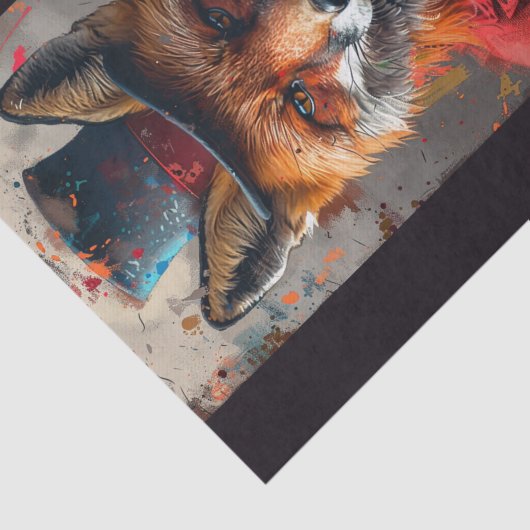 Papier Mousseline Marshall le Fox (Détail)