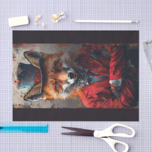 Papier Mousseline Marshall le Fox (Artisanat)