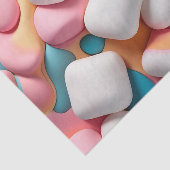 Papier Mousseline Marshmallows Abstraits colorés (Détail)