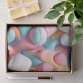 Papier Mousseline Marshmallows Abstraits colorés (Cadeau)