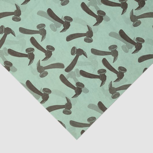 Papier Mousseline Marteau Mancave Vert (Détail)