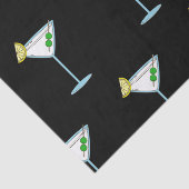 Papier Mousseline Martini Amateurs De Cocktail Bar De Verre Alcool (Détail)