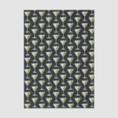 Papier Mousseline Martini Cocktail Pattern (Recto)
