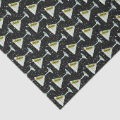 Papier Mousseline Martini Cocktail Pattern (Détail)