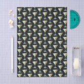 Papier Mousseline Martini Cocktail Pattern (Artisanat)
