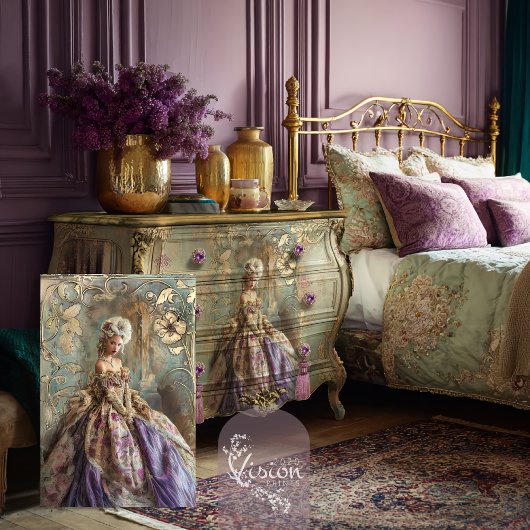 Papier Mousseline Mary Antoinette Era Robe Bouffante à la française