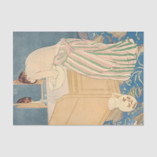 Papier Mousseline Mary Cassatt - Femme Baignade (Recto)