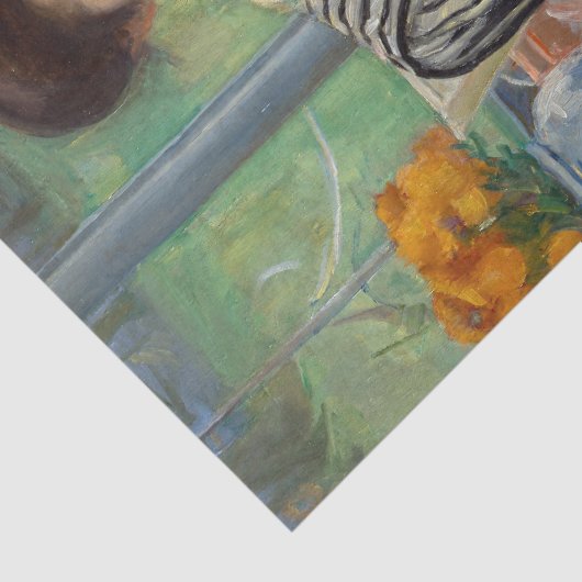 Papier Mousseline Mary Cassatt - Jeune mère coudre (Détail)