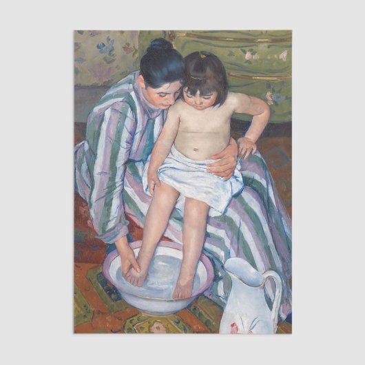 Papier Mousseline Mary Cassatt - Le bain de l'enfant / Le bain