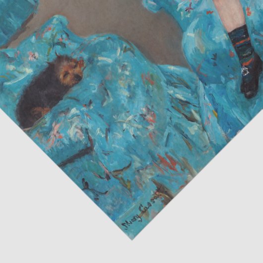 Papier Mousseline Mary Cassatt - Petite Fille dans un fauteuil bleu (Détail)