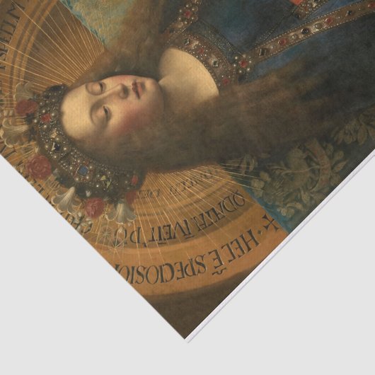 Papier Mousseline Mary par Jan Van Eyck (Détail)