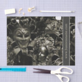 Papier Mousseline Mascarade foncée (Artisanat)