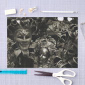 Papier Mousseline Mascarade foncée (Artisanat)