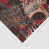 Papier Mousseline Mascarade Mascarnaval Masque Costume 13 Découpage (Détail)