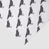 Papier Mousseline Mascotte du Corbeau noir (Détail)