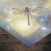 Papier Mousseline Mason Jars Stars Dragonflies et Dandelion Seeds