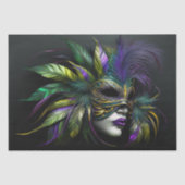 Papier Mousseline Masque Mardi Gras (Recto)