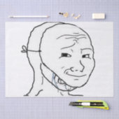 Papier Mousseline masque souriant (Artisanat)