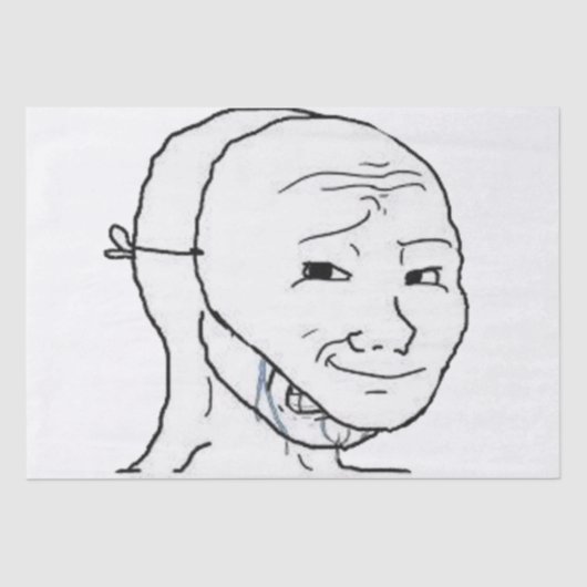 Papier Mousseline masque souriant (Recto)