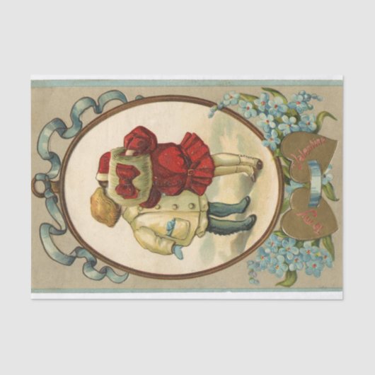 Papier Mousseline Masquer les baisers sucrés de Valentine (Recto)