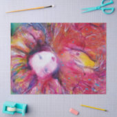 PAPIER MOUSSELINE MASQUÉRADE VÉNITIENNE - MASQUE EN ROUGE (Artisanat)