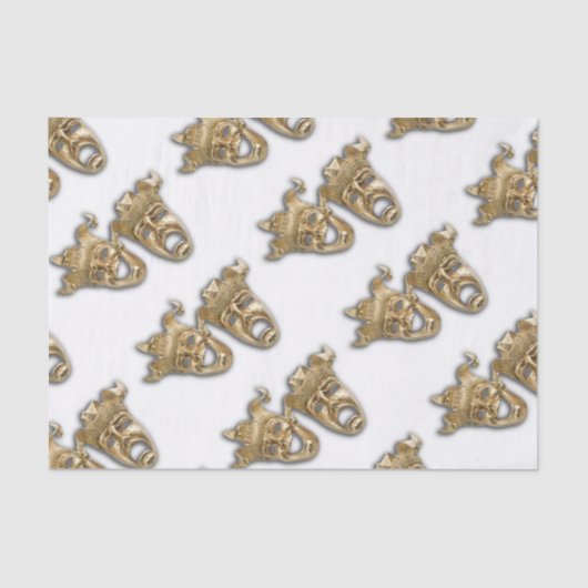 Papier Mousseline Masques de théâtre comique et de tragédie (Recto)