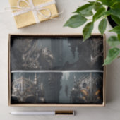 Papier Mousseline Masques faciaux démon cyberpunk gothique (Cadeau)