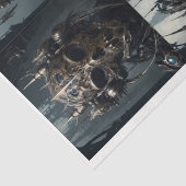 Papier Mousseline Masques faciaux démon cyberpunk gothique (Détail)