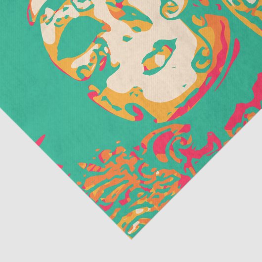 Papier Mousseline Masques vénitiens (Détail)