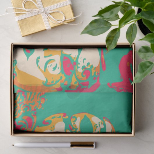 Papier Mousseline Masques vénitiens (Cadeau)