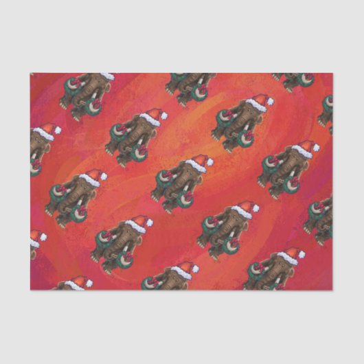 Papier Mousseline Mastodon de vacances mignonnes (Recto)