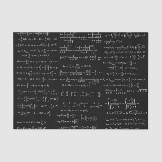 Papier Mousseline Mathématiques n° 01 (Recto)