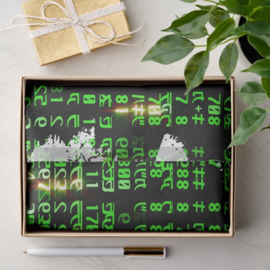 Papier Mousseline Matrice de code (Cadeau)