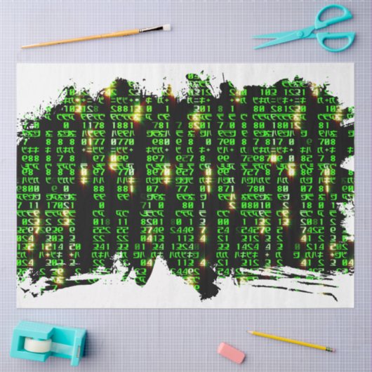 Papier Mousseline Matrice de code (Artisanat)